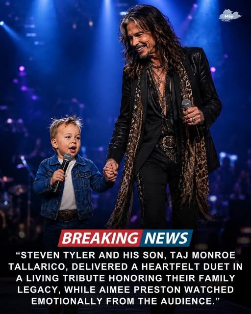 “HE COULDN’T HOLD BACK THE TEARS”: Steven Tyler and Son Taj Monroe Tallarico Share Emotional Duet That Left the Entire Audience Silent