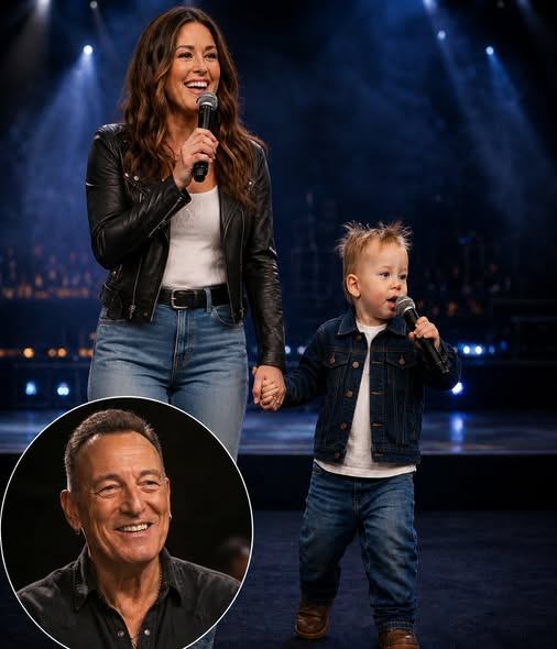 FICTIONAL TRIBUTE STORY: “BRUCE COULDN’T HOLD BACK THE TEARS” — Jessica Springsteen and Little Lily Deliver Emotional “Thunder Road” Duet That Leaves Entire Audience Speechless