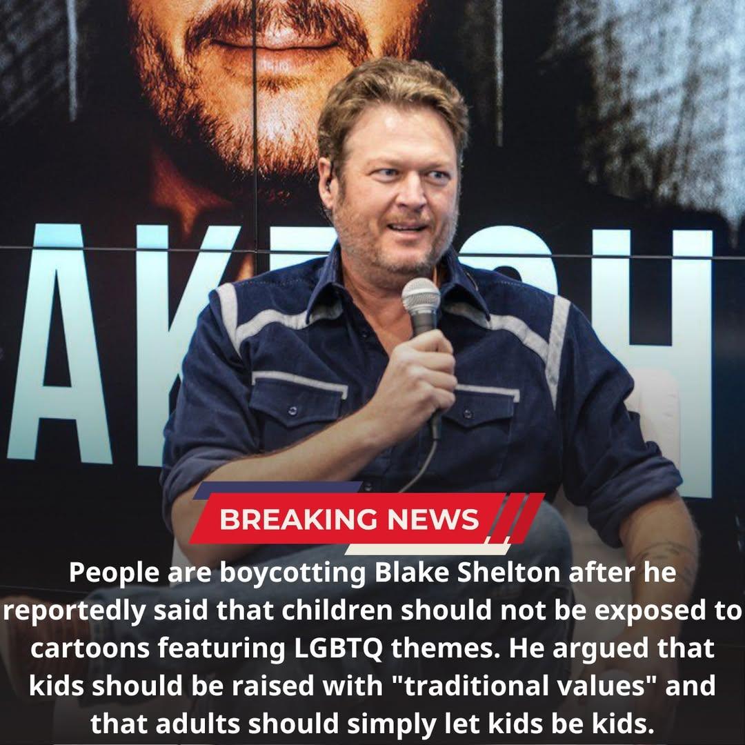 🚨 BREAKING NEWS: Blake Shelton Faces Massive Boycott Over Controversial Comments on Children’s Cartoons 🚨