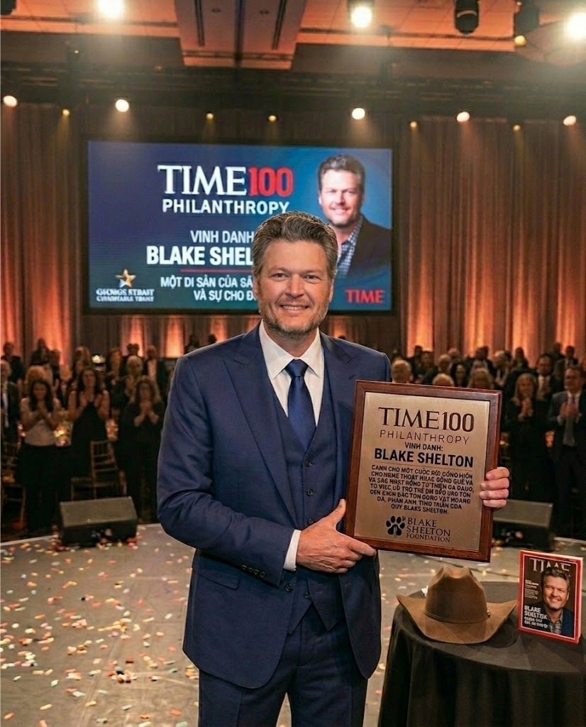 🚨 A WELL-DESERVED HONOR FOR THE OKLAHOMA ICON! 👑 Blake Shelton Named to TIME 100 Philanthropy List