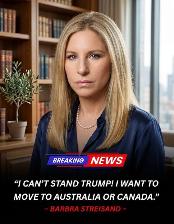 🌍 BARBRA STREISAND SPARKS ONLINE BUZZ AFTER “ALLEGED COMMENTS” ABOUT LEAVING THE U.S. FOR AUSTRALIA OR CANADA