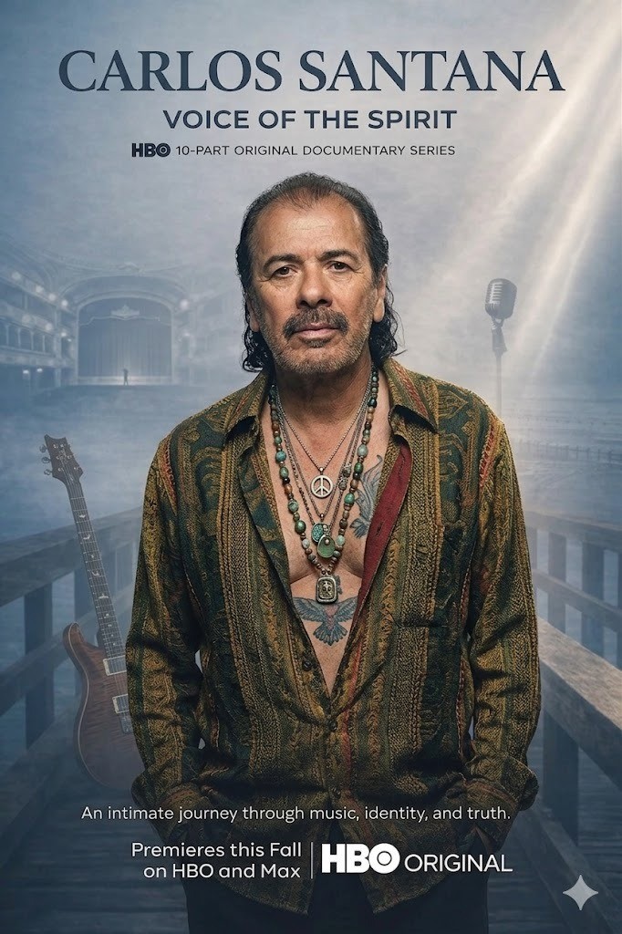 🚨 BREAKING: HBO Announces 10-Part Carlos Santana Documentary — “The Voice of a Generation” ✨