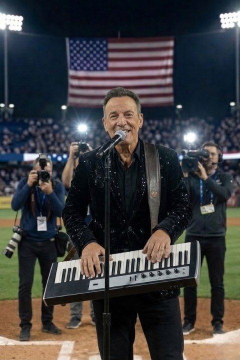 NO ONE EXPECTED HIM TO SING — BUT Bruce Springsteen’S RENDITION OF THE U.S. NATIONAL ANTHEM LEFT THE ENTIRE ARENA IN TEARS